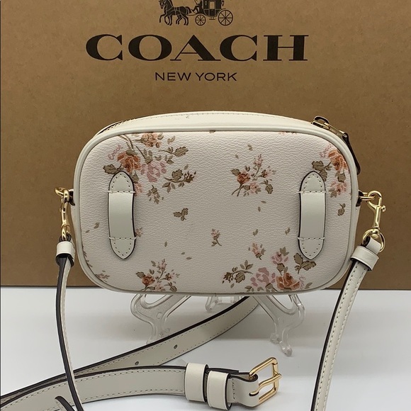 Convertible Belt Bag With Rose Bouquet Print - Picture 8 of 16